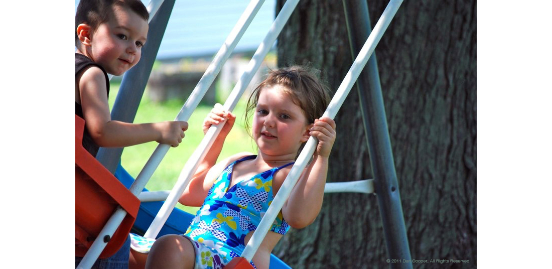 Kids on Swing